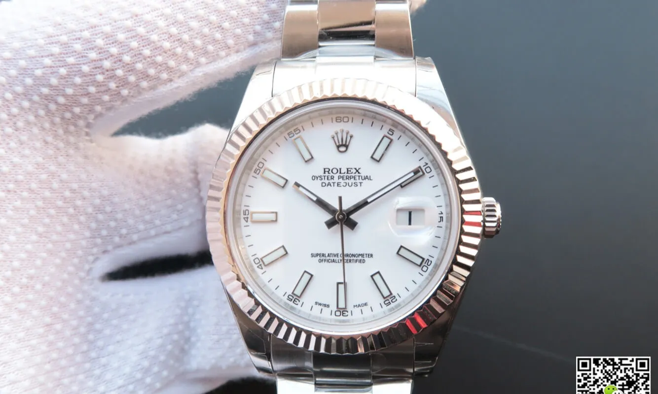 Rolex Datejust M126334-0009 EW Factory 1:1 Best Edition Replica Watch Silver Stainless Steel Strap