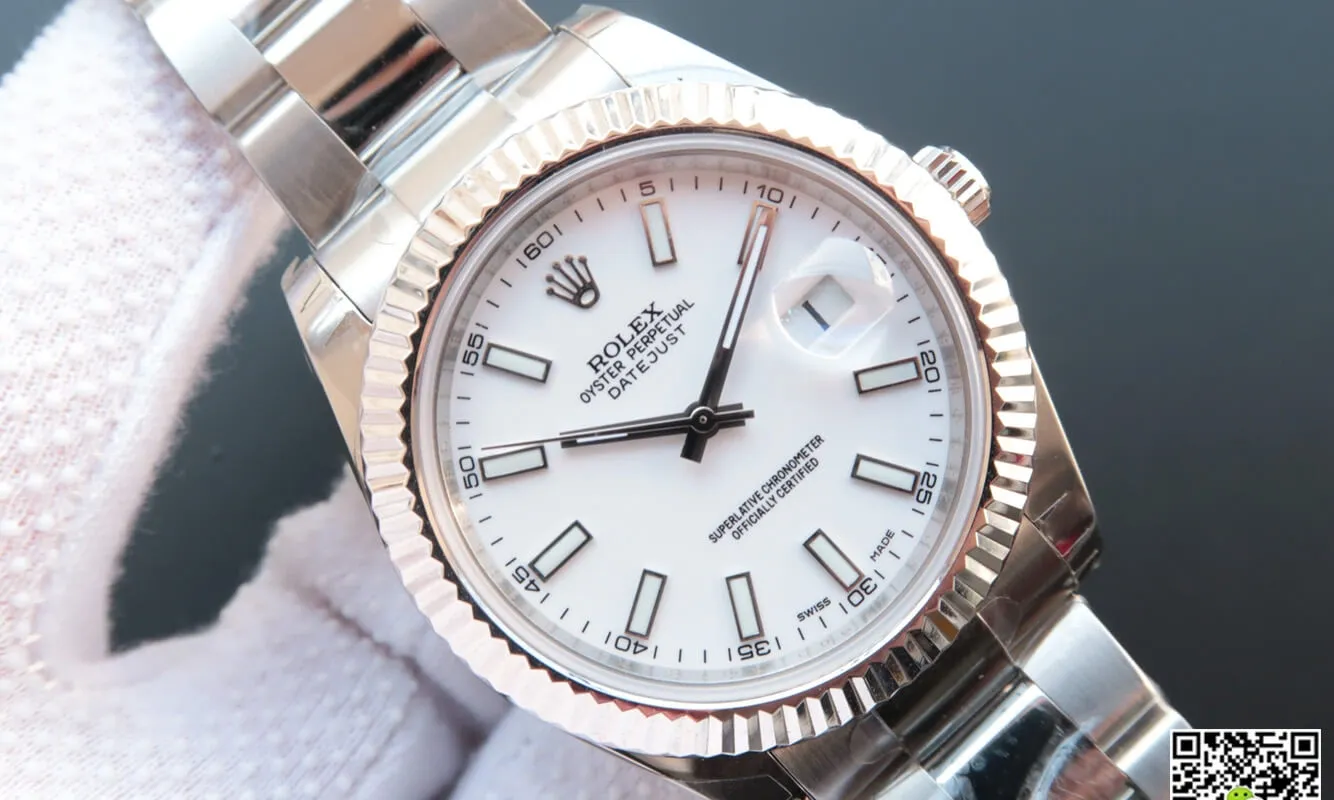 Rolex Datejust M126334-0009 EW Factory 1:1 Best Edition Replica Watch Silver Stainless Steel Strap