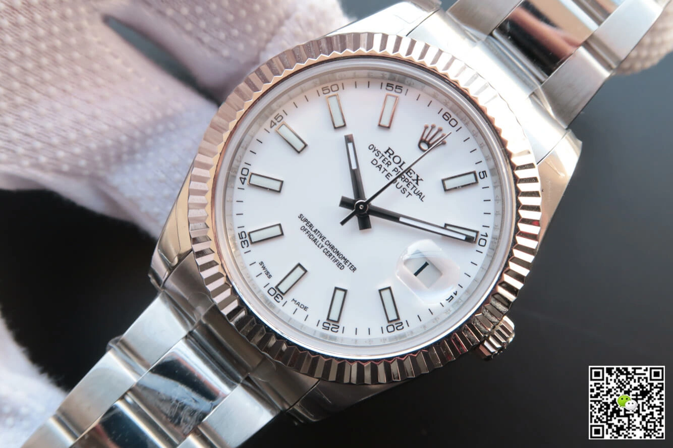 Rolex Datejust M126334-0009 EW Factory 1:1 Best Edition Replica Watch Silver Stainless Steel Strap