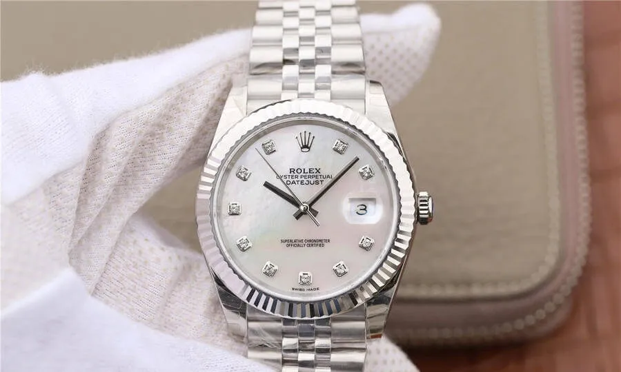 Rolex Datejust M126334-0020 EW Factory 1:1 Best Edition Replica Watch Silver Stainless Steel Strap