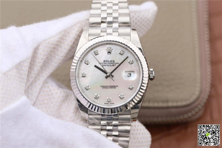 Rolex Datejust M126334-0020 EW Factory 1:1 Best Edition Replica Watch Silver Stainless Steel Strap