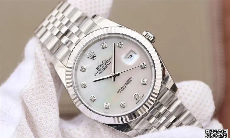 Rolex Datejust M126334-0020 EW Factory 1:1 Best Edition Replica Watch Silver Stainless Steel Strap