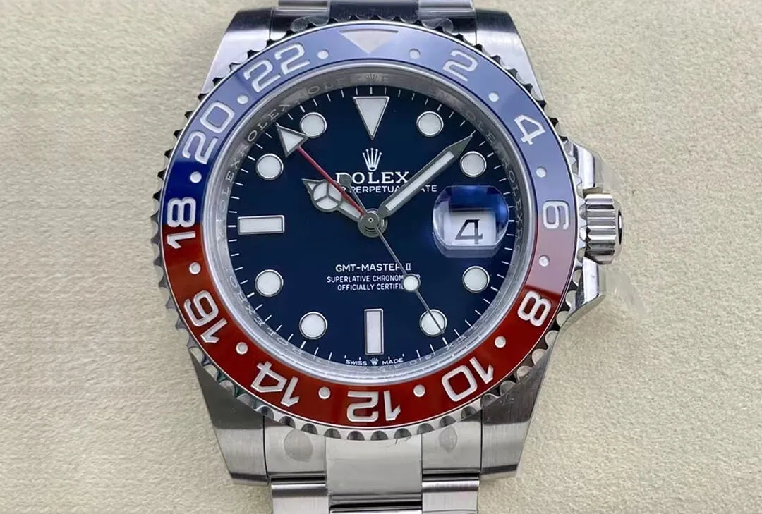 Rolex GMT Master II M126719blro-0003 Clean Factory 1:1 Best Edition Replica Watch Stainless Steel Strap