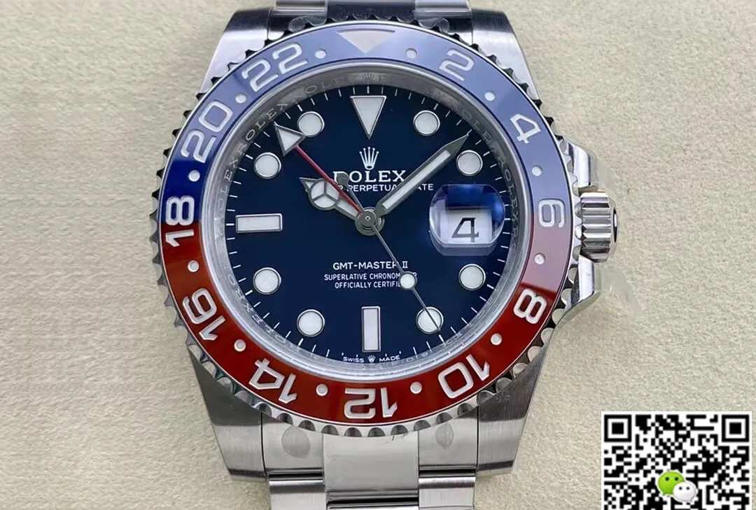 Rolex GMT Master II M126719blro-0003 Clean Factory 1:1 Best Edition Replica Watch Stainless Steel Strap