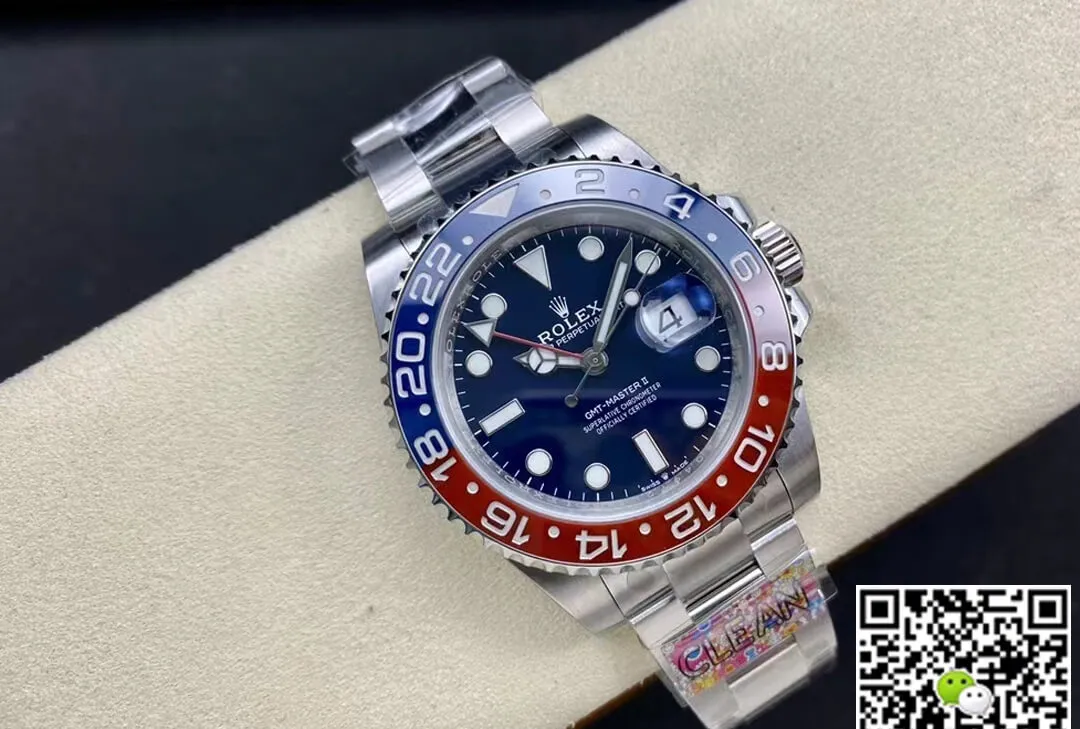 Rolex GMT Master II M126719blro-0003 Clean Factory 1:1 Best Edition Replica Watch Stainless Steel Strap