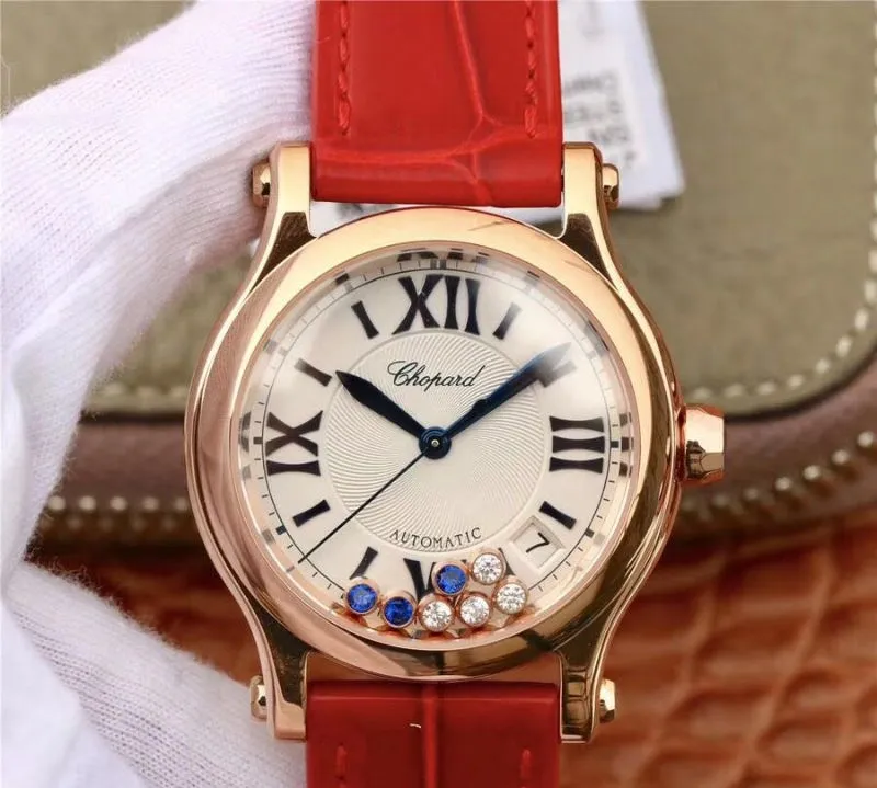 Chopard Happy Sport 274808-5001 YF Factory 1:1 Best Edition Replica Watch 18K Rose Gold Swiss ETA2892