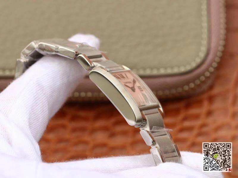 Cartier Tank Francaise W51028Q3 Pink MOP Dial Steel Ladies Watch 1:1 Best Edition Replica Watch Swiss Quartz