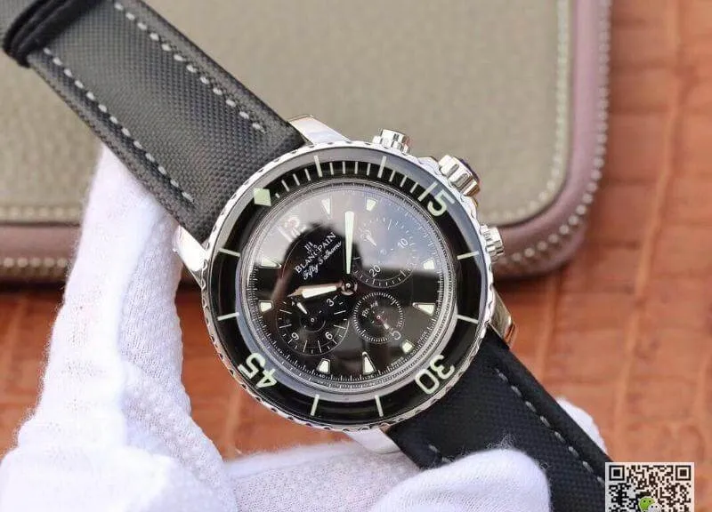 Blancpain Fifty Fathoms 5085F-1130-52 OM Factory 1:1 Best Edition Replica Watch Swiss ETA7750 Metallic Black Dial