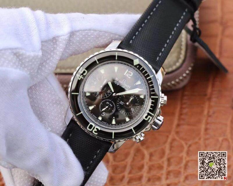 Blancpain Fifty Fathoms 5085F-1130-52 OM Factory 1:1 Best Edition Replica Watch Swiss ETA7750 Metallic Black Dial