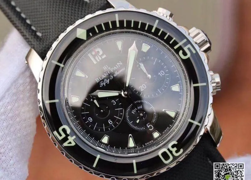 Blancpain Fifty Fathoms 5085F-1130-52 OM Factory 1:1 Best Edition Replica Watch Swiss ETA7750 Metallic Black Dial