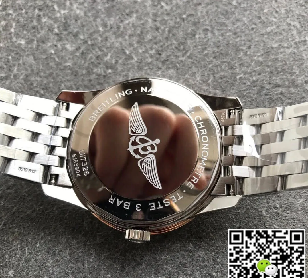 Breitling Navitimer 1 U17326211G1A1 V7 Factory 1:1 Best Edition Replica Watch Silver Stainless Steel Strap