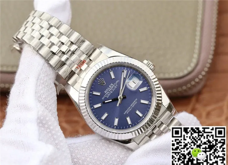 Rolex Datejust M126234-0017 GM Factory 1:1 Best Edition Replica Watch Blue Dial Stainless Steel Strap