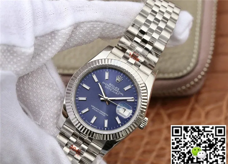Rolex Datejust M126234-0017 GM Factory 1:1 Best Edition Replica Watch Blue Dial Stainless Steel Strap