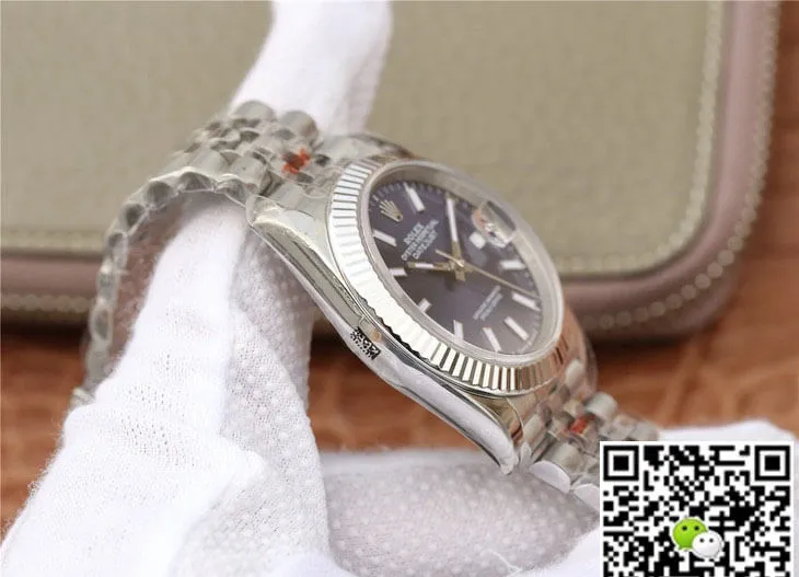 Rolex Datejust M126234-0017 GM Factory 1:1 Best Edition Replica Watch Blue Dial Stainless Steel Strap