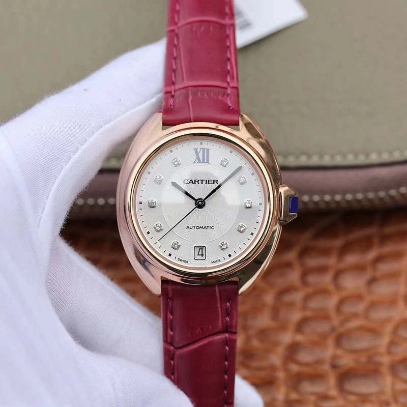 Cle De Cartier Automatic 35mm Ladies WJCL0032 Diamond Markers 1:1 Best Edition Replica Watch Swiss ETA1847