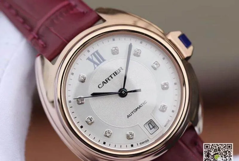 Cle De Cartier Automatic 35mm Ladies WJCL0032 Diamond Markers 1:1 Best Edition Replica Watch Swiss ETA1847