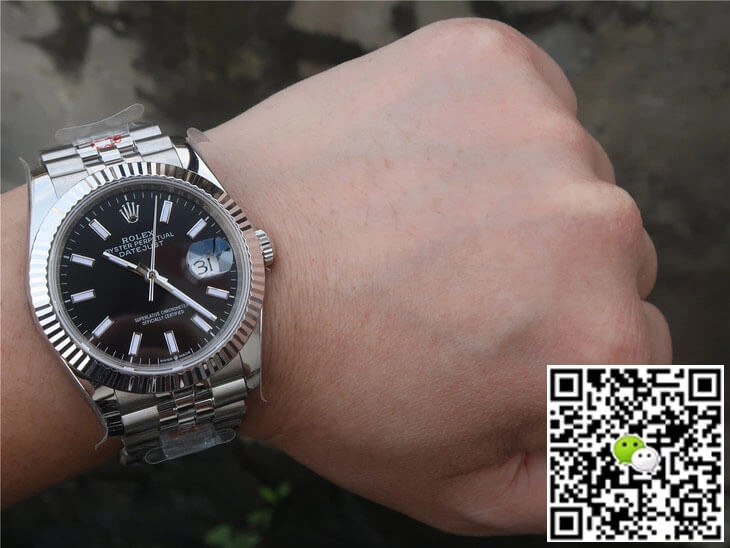 Rolex Datejust M126234-0015 GM Factory 1:1 Best Edition Replica Watch Black Dial Stainless Steel Strap