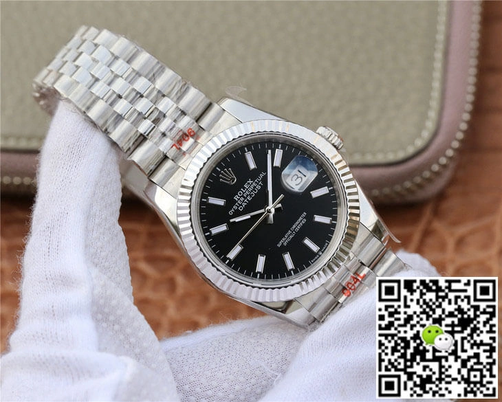 Rolex Datejust M126234-0015 GM Factory 1:1 Best Edition Replica Watch Black Dial Stainless Steel Strap