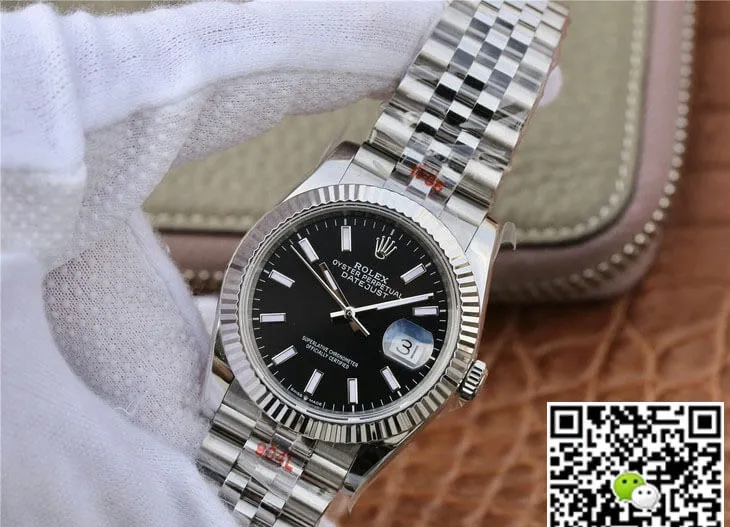 Rolex Datejust M126234-0015 GM Factory 1:1 Best Edition Replica Watch Black Dial Stainless Steel Strap