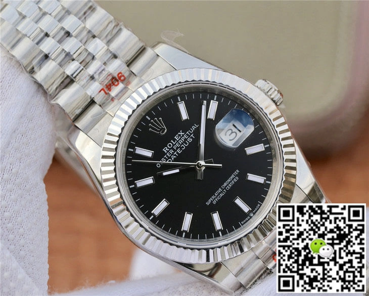 Rolex Datejust M126234-0015 GM Factory 1:1 Best Edition Replica Watch Black Dial Stainless Steel Strap