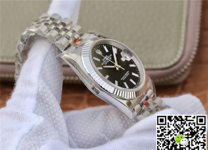 Rolex Datejust M126234-0015 GM Factory 1:1 Best Edition Replica Watch Black Dial Stainless Steel Strap