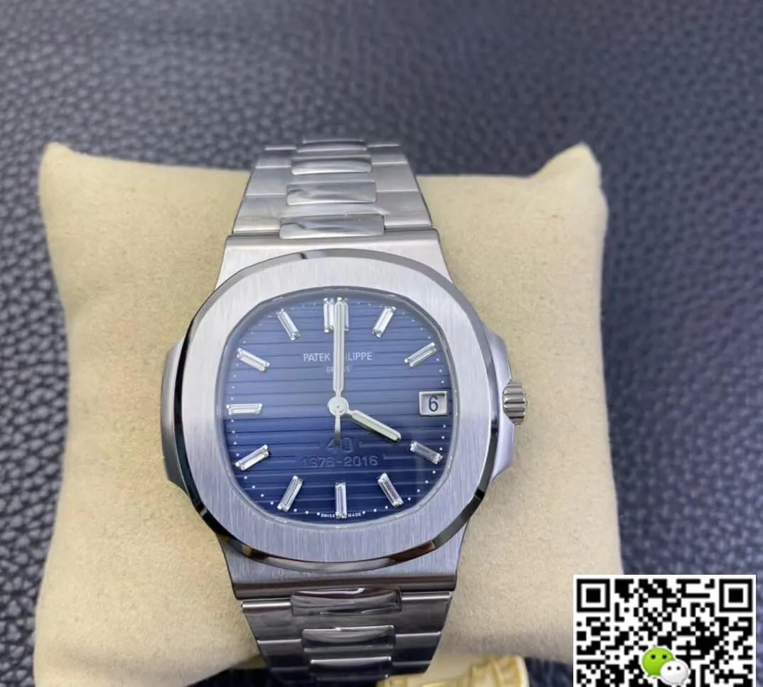 Patek Philippe Nautilus 5711 1P 40th Anniversary PPF Factory 1:1 Best Edition Replica Watch Stainless Steel Strap
