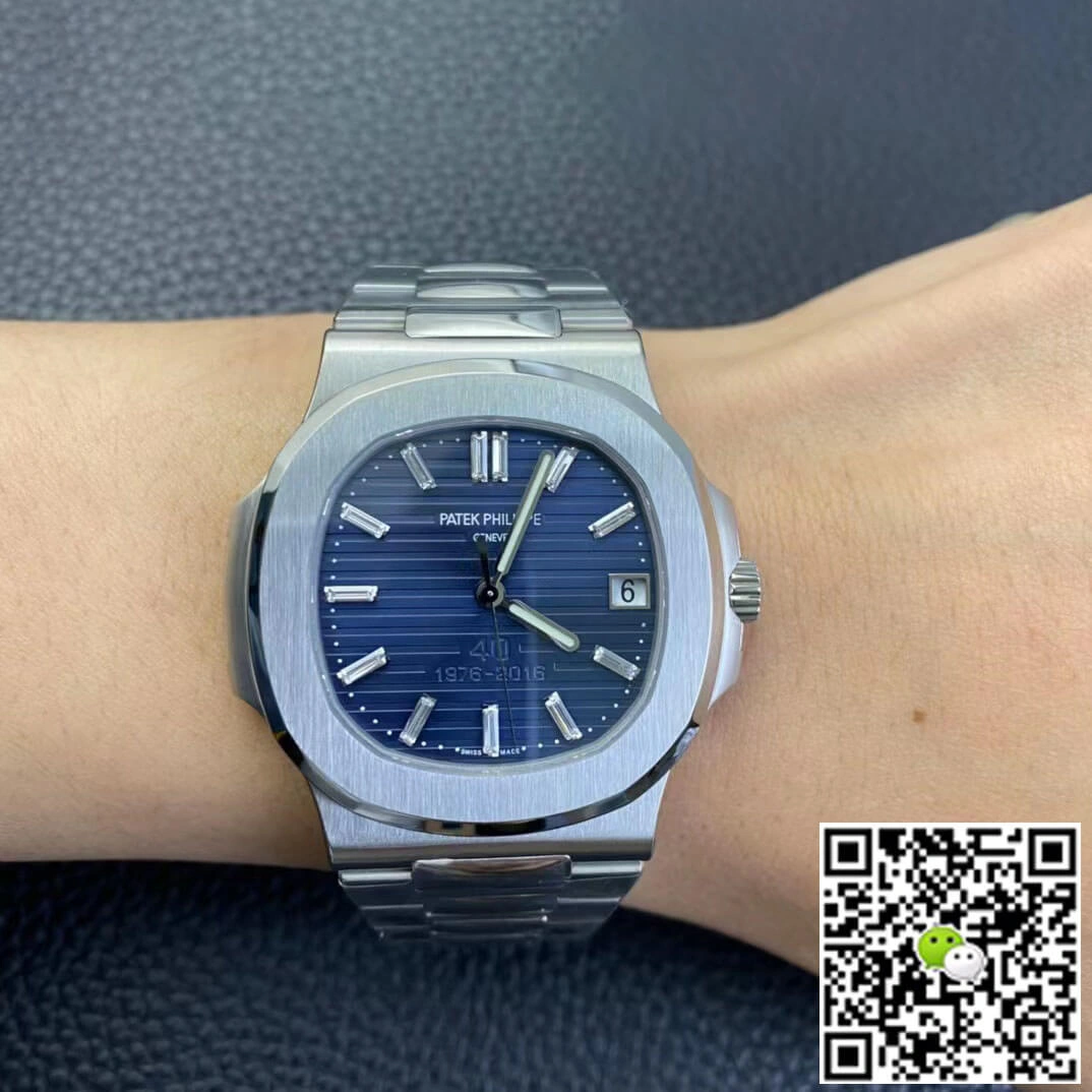 Patek Philippe Nautilus 5711 1P 40th Anniversary PPF Factory 1:1 Best Edition Replica Watch Stainless Steel Strap