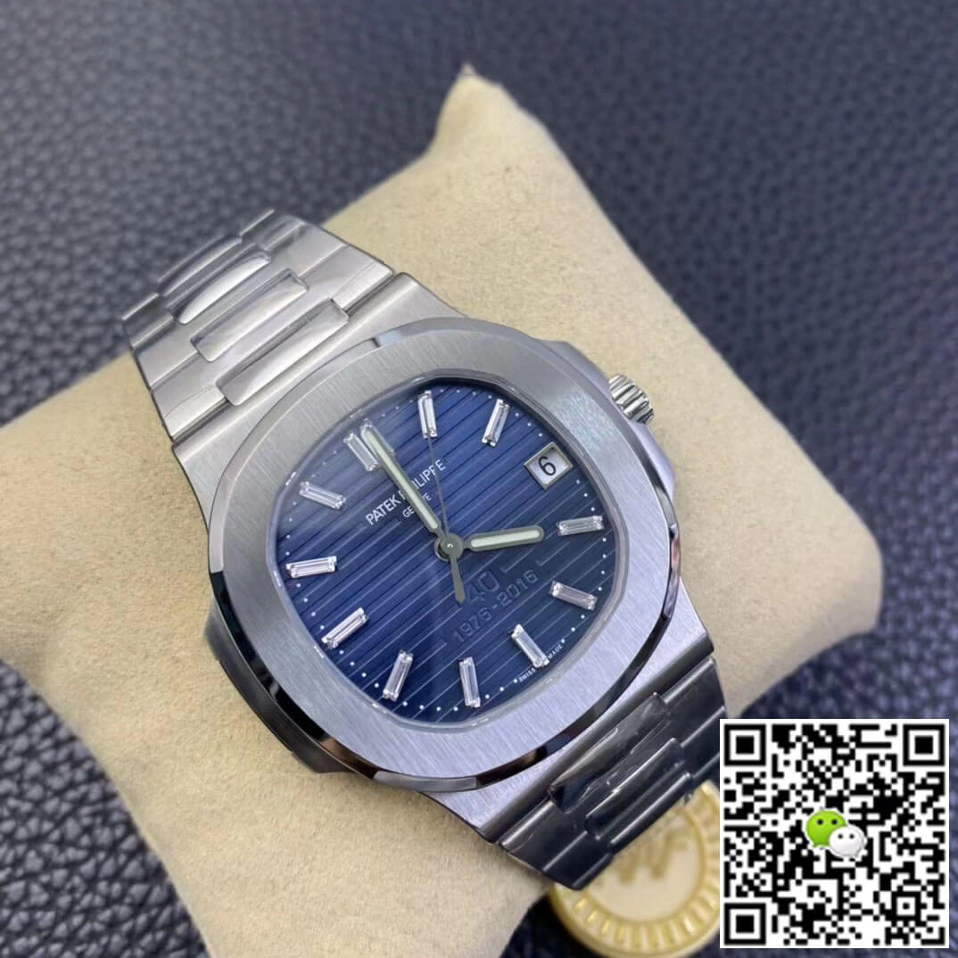 Patek Philippe Nautilus 5711 1P 40th Anniversary PPF Factory 1:1 Best Edition Replica Watch Stainless Steel Strap