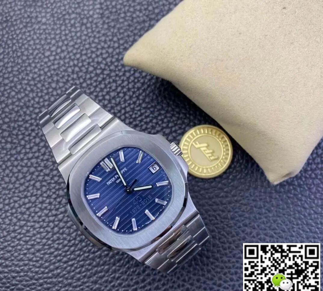 Patek Philippe Nautilus 5711 1P 40th Anniversary PPF Factory 1:1 Best Edition Replica Watch Stainless Steel Strap