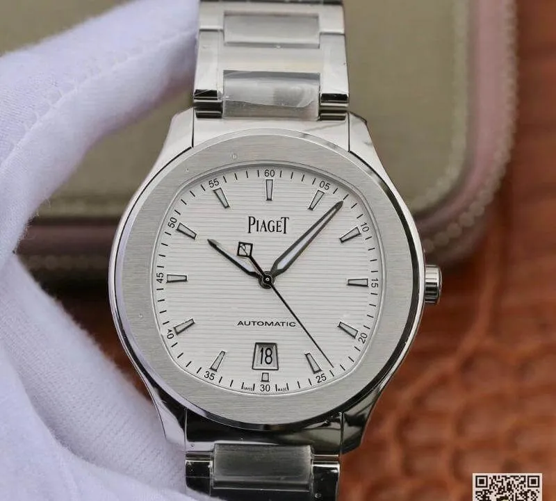 Piaget Polo’ S G0A41001 Stainless Steel 42mm MKS Factory 1:1 Best Edition Replica Watch Swiss ETA1110 White Textured Dial