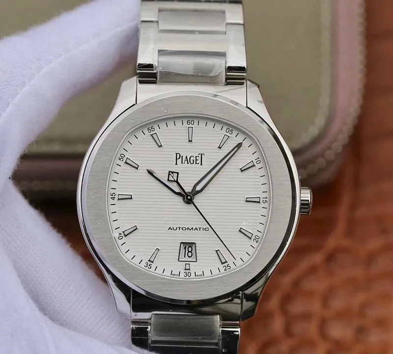 Piaget Polo’ S G0A41001 Stainless Steel 42mm MKS Factory 1:1 Best Edition Replica Watch Swiss ETA1110 White Textured Dial