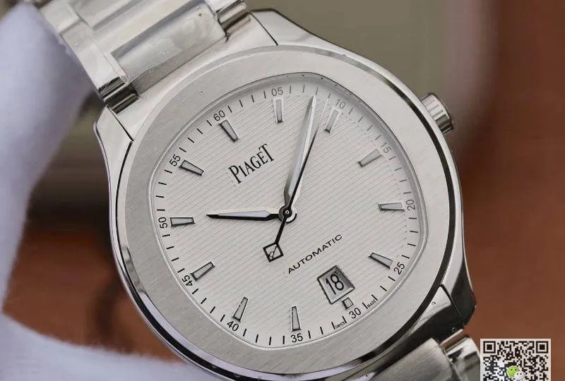 Piaget Polo’ S G0A41001 Stainless Steel 42mm MKS Factory 1:1 Best Edition Replica Watch Swiss ETA1110 White Textured Dial