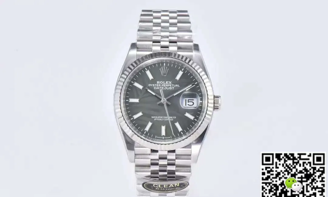 Rolex Datejust M126234-0047 36MM Clean Factory 1:1 Best Edition Replica Watch Silver Stainless Steel Strap