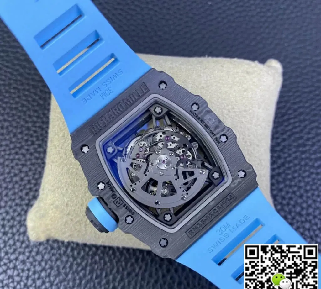 Richard Mille RM35-02 T+ Factory 1:1 Best Edition Replica Watch NTPT Carbon Fiber Case Rubber Strap