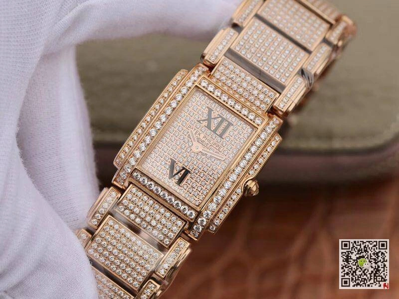 Patek Philippe 4908 50R-012 Rose Gold Ladies Twenty 4 1:1 Best Edition Replica Watch Swiss Quartz E15
