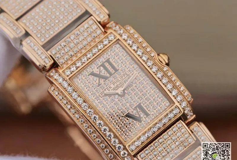 Patek Philippe 4908 50R-012 Rose Gold Ladies Twenty 4 1:1 Best Edition Replica Watch Swiss Quartz E15