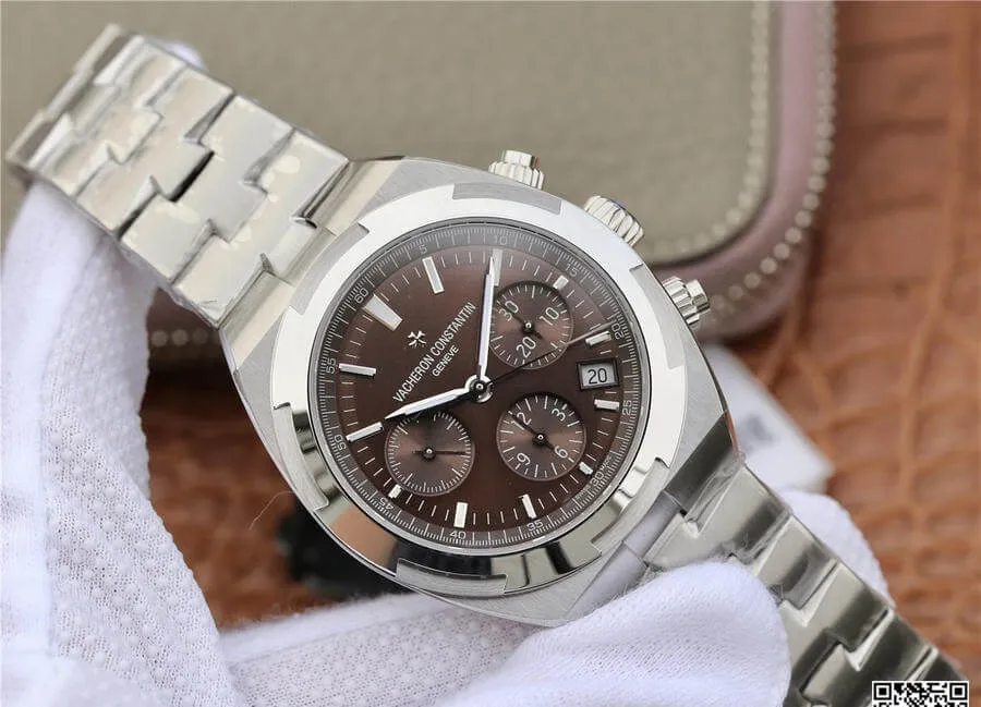 Vacheron Constantin Overseas 5500V 110A-B147 8F Factory 1:1 Best Edition Replica Watch V2 Stainless Steel Strap