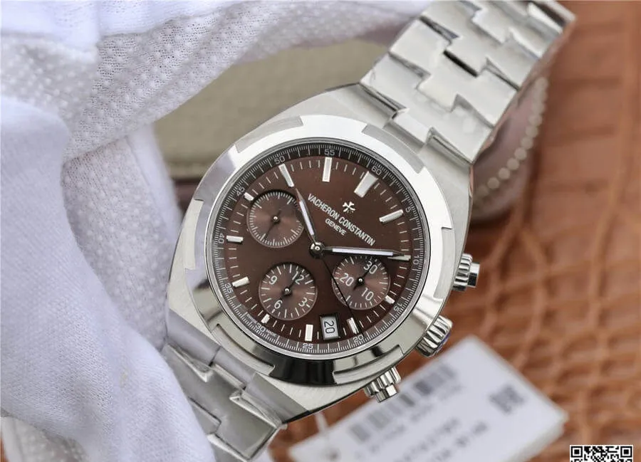 Vacheron Constantin Overseas 5500V 110A-B147 8F Factory 1:1 Best Edition Replica Watch V2 Stainless Steel Strap