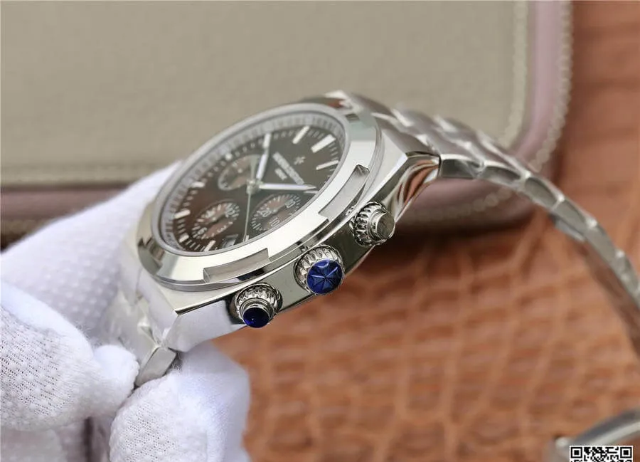 Vacheron Constantin Overseas 5500V 110A-B147 8F Factory 1:1 Best Edition Replica Watch V2 Stainless Steel Strap