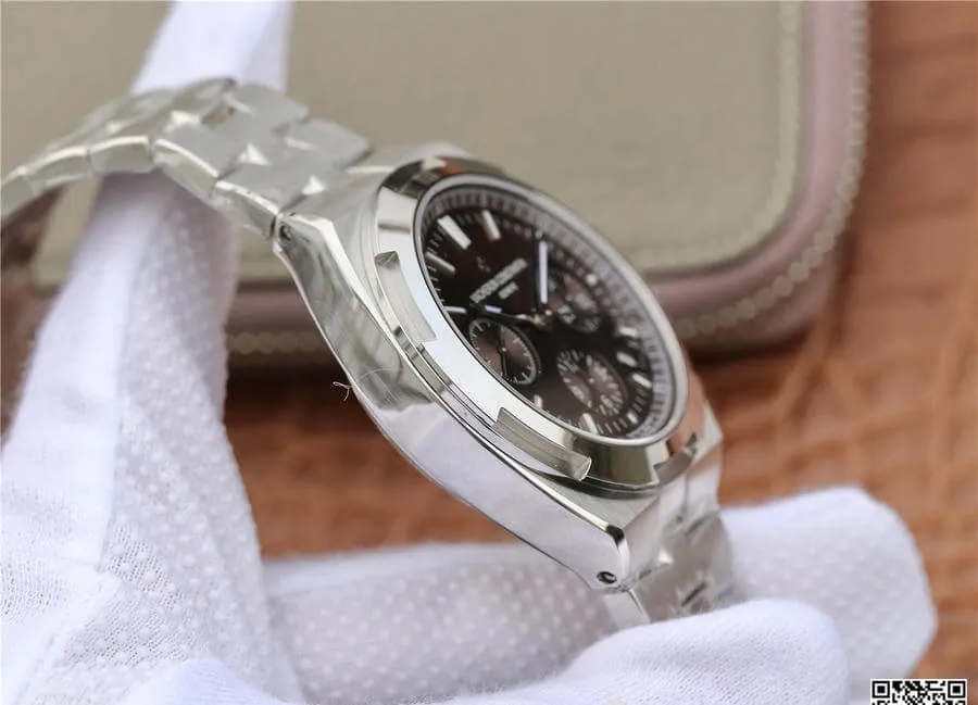 Vacheron Constantin Overseas 5500V 110A-B147 8F Factory 1:1 Best Edition Replica Watch V2 Stainless Steel Strap