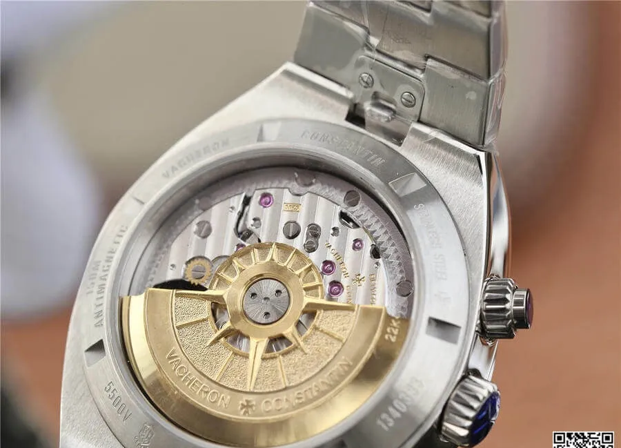 Vacheron Constantin Overseas 5500V 110A-B147 8F Factory 1:1 Best Edition Replica Watch V2 Stainless Steel Strap
