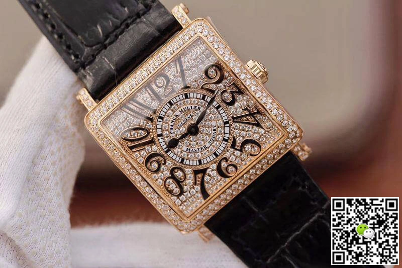 Franck Muller Master Square 6002 M QZ D GF Factory 1:1 Best Edition Replica Watch Swiss Quartz Silver Diamond