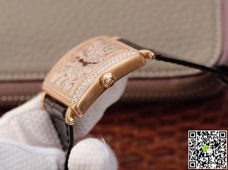 Franck Muller Master Square 6002 M QZ D GF Factory 1:1 Best Edition Replica Watch Swiss Quartz Silver Diamond