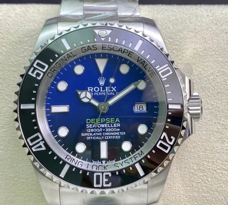 Rolex Deepsea Sea-Dweller 116660 D-BLUE AR Factory 1:1 Best Edition Replica Watch Swiss ETA3135 Blue Black Dial