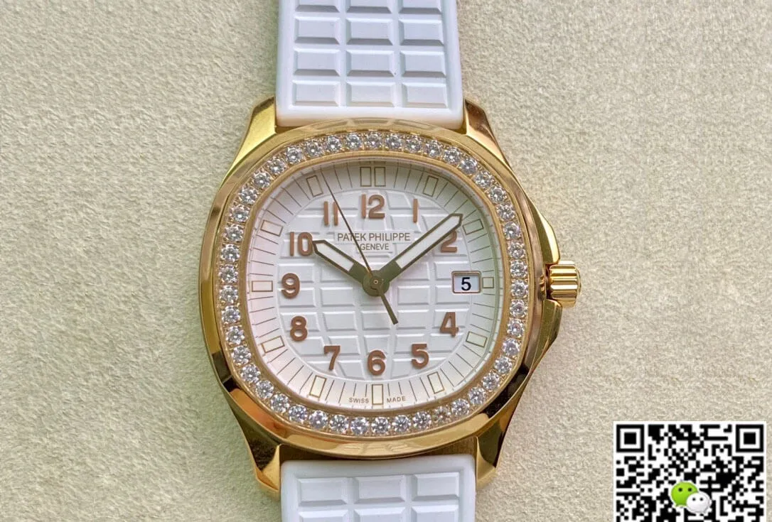 Patek Philippe Aquanaut 5067A Quartz Movement PPF Factory 1:1 Best Edition Replica Watch Gold Diamond Bezel