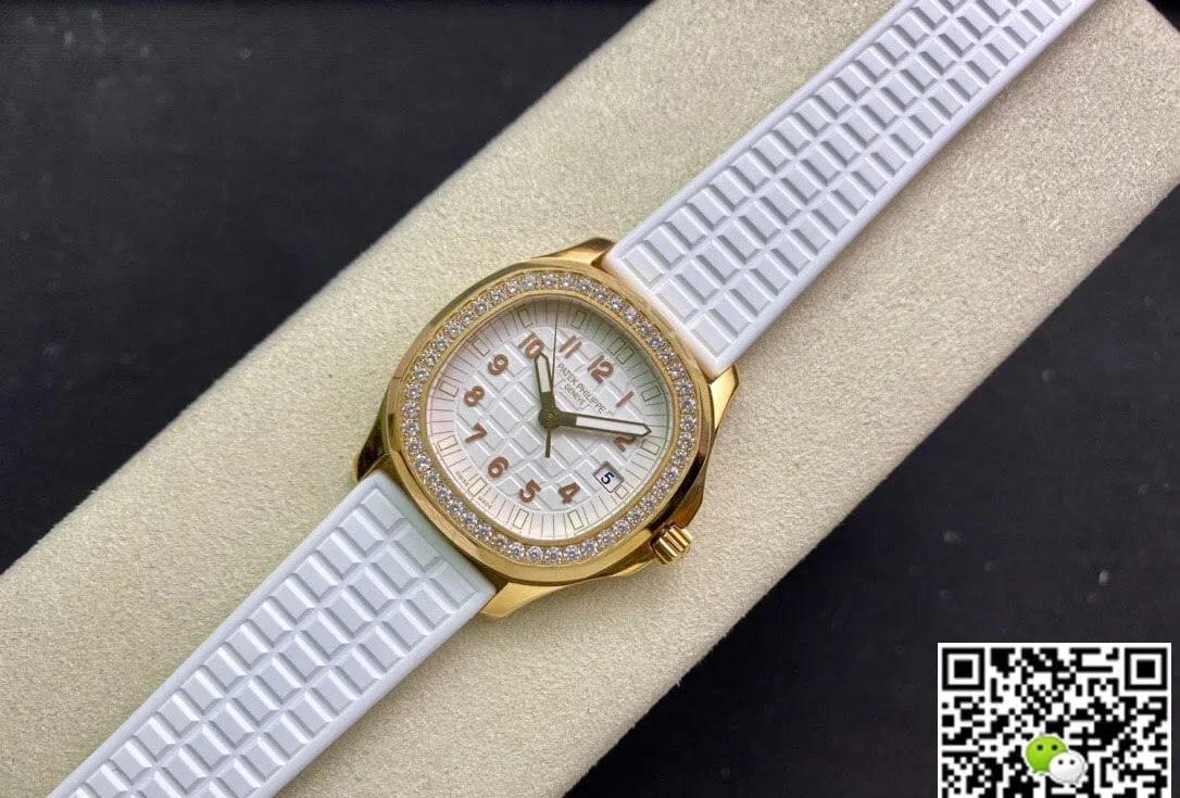 Patek Philippe Aquanaut 5067A Quartz Movement PPF Factory 1:1 Best Edition Replica Watch Gold Diamond Bezel