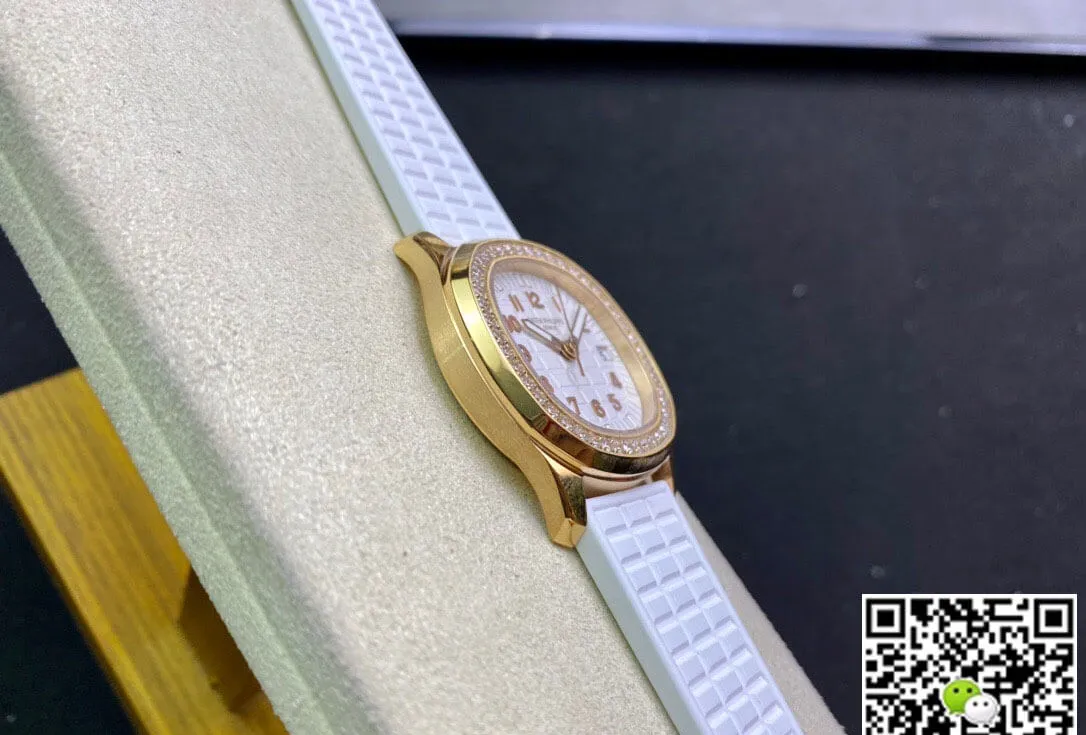 Patek Philippe Aquanaut 5067A Quartz Movement PPF Factory 1:1 Best Edition Replica Watch Gold Diamond Bezel