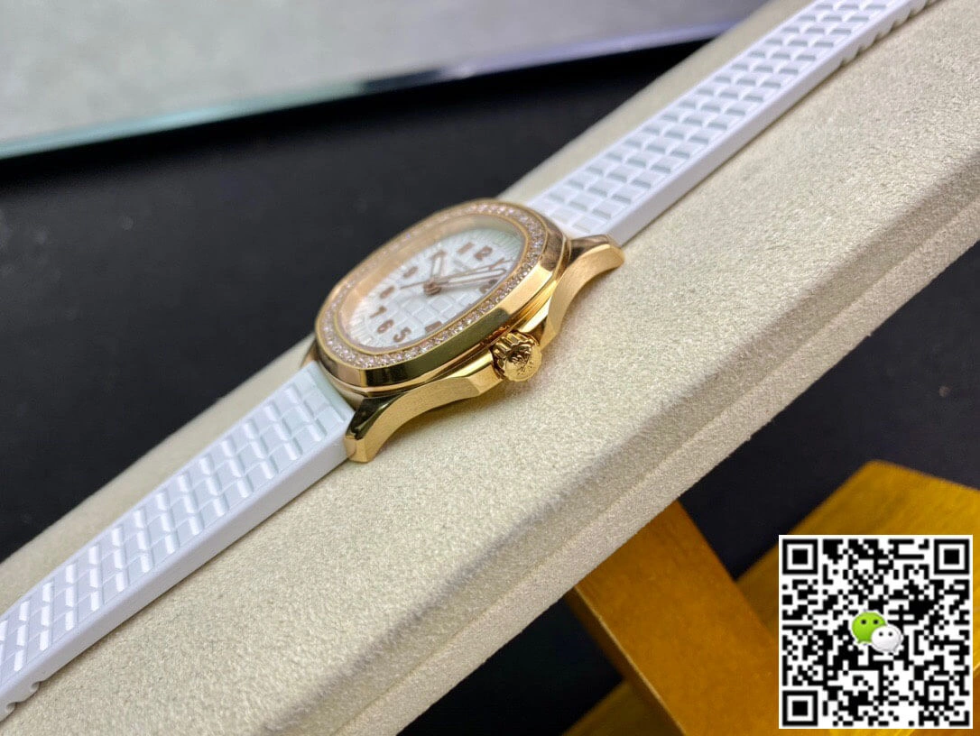 Patek Philippe Aquanaut 5067A Quartz Movement PPF Factory 1:1 Best Edition Replica Watch Gold Diamond Bezel