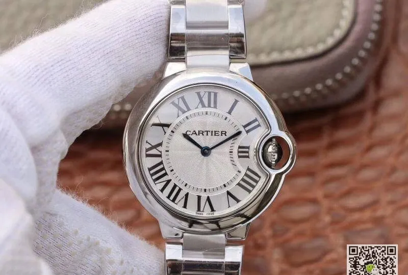 Ballon Bleu De Cartier W6920084 V6 Factory 1:1 Best Edition Replica Watch Swiss Quartz ETA157 Silver Dial