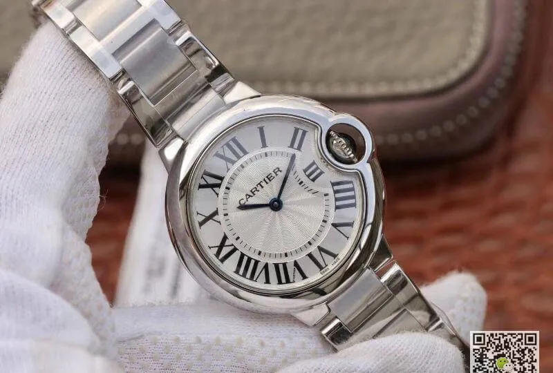 Ballon Bleu De Cartier W6920084 V6 Factory 1:1 Best Edition Replica Watch Swiss Quartz ETA157 Silver Dial